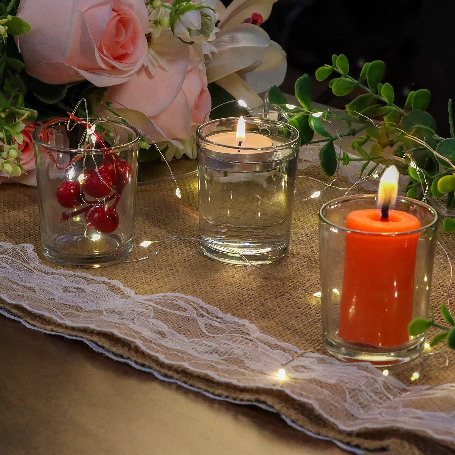 Porta Velas de Cristal 72u. Porta Velas de Cristal 72u.